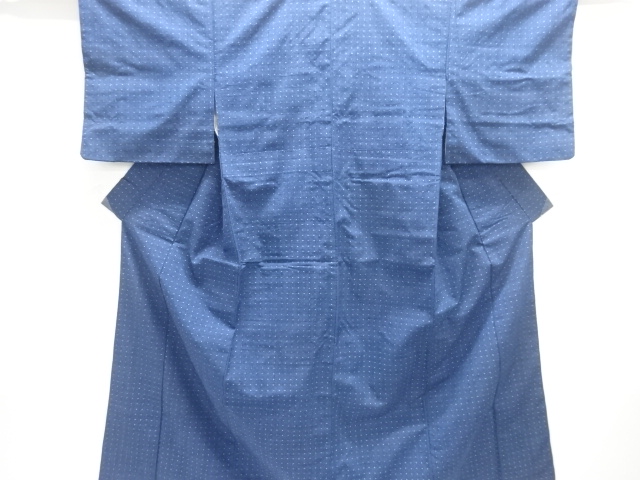 JAPANESE KIMONO / SILK / TSUMUGI / WOVEN KASURI PATTERN